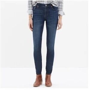 Madewell‎ High Riser Skinny Jeans Dark Wash Denim Size 27 High Waisted Slim Fit